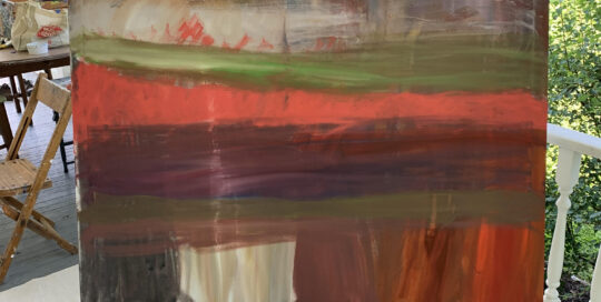 Buffalo (Painting on easel)